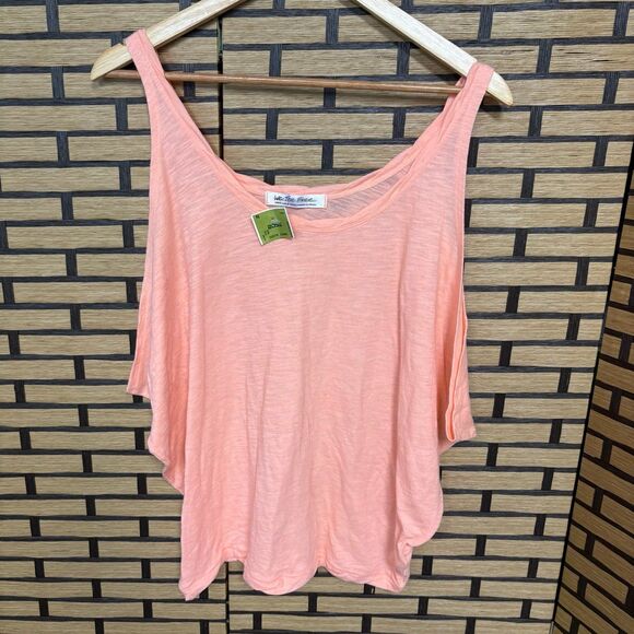 We The Free Peach Cold Shoulder Top Size‎ Large - Picture 1 of 9